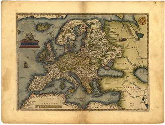 Karte von Europa von Abraham Ortelius